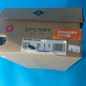 Sperry wave driving Mocs , black, men’s 9, NWT